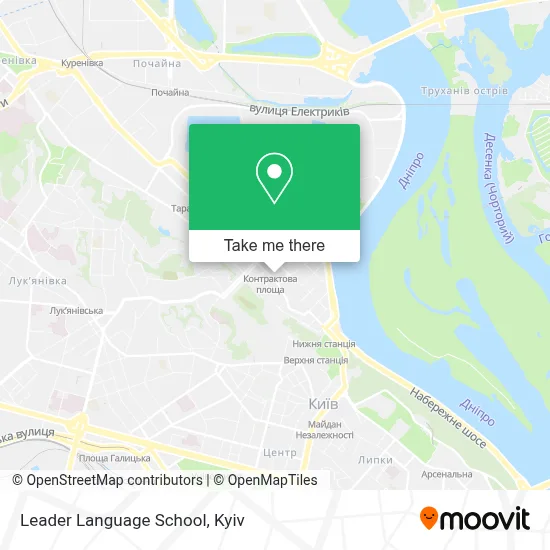 Leader Language School map