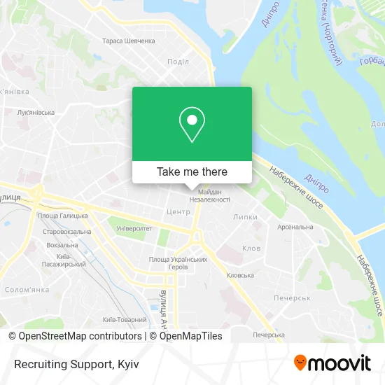 Recruiting Support map