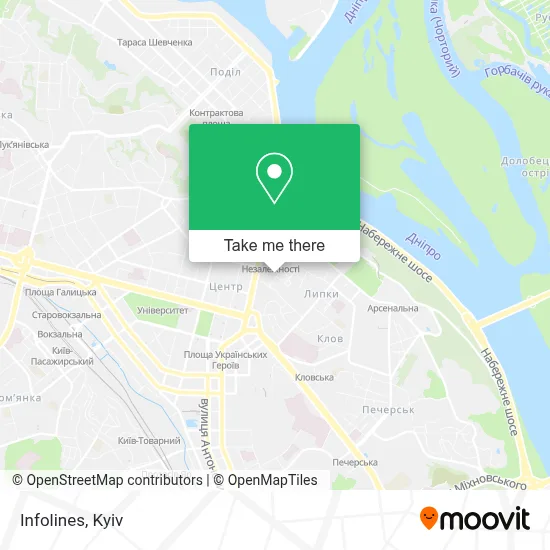 Infolines map