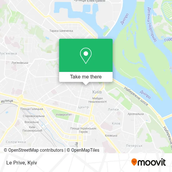 Le Prive map