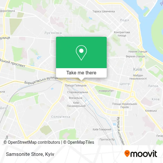 Samsonite Store map
