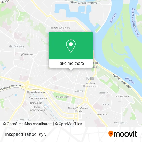 Inkspired Tattoo map