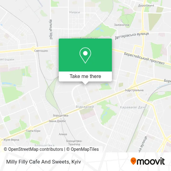 Milly Filly Cafe And Sweets map