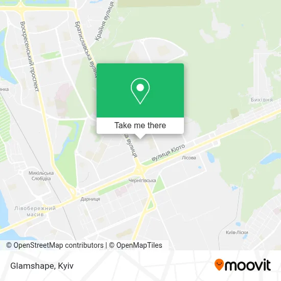 Glamshape map