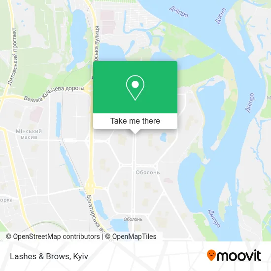 Lashes & Brows map