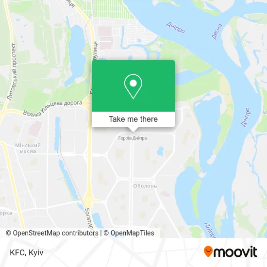 KFC map