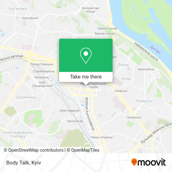 Body Talk map