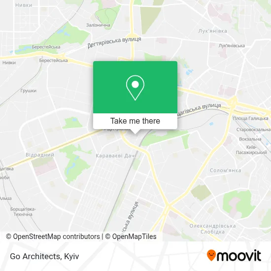 Go Architects map