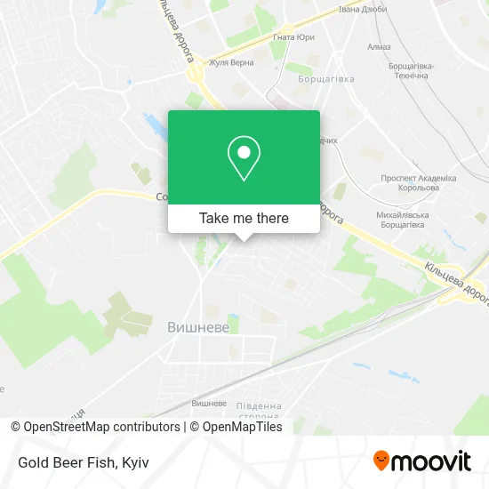 Gold Beer Fish map