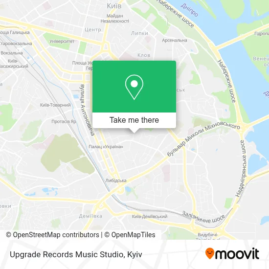 Upgrade Records Music Studio map