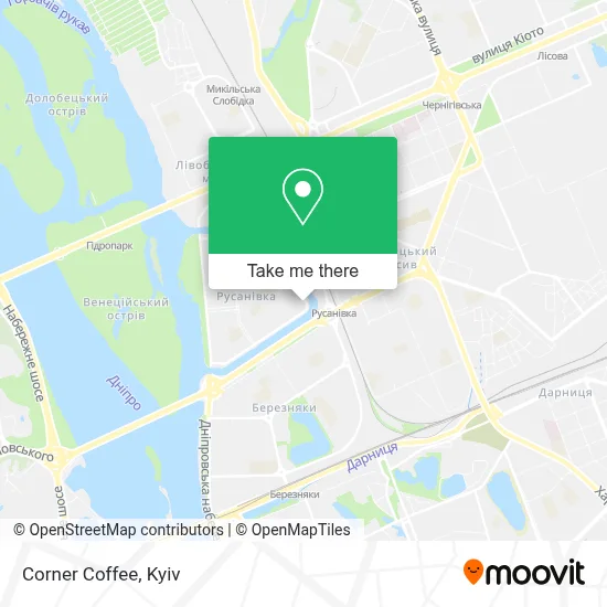 Corner Coffee map