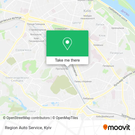 Region Auto Service map