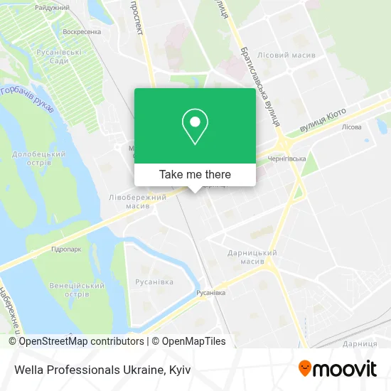 Wella Professionals Ukraine map