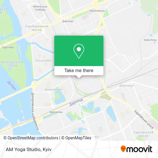 AM Yoga Studio map