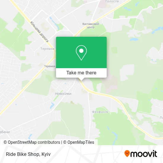 Ride Bike Shop map