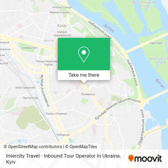 Intercity Travel - Inbound Tour Operator In Ukraine map