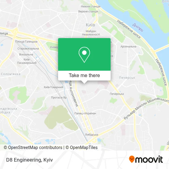 D8 Engineering map