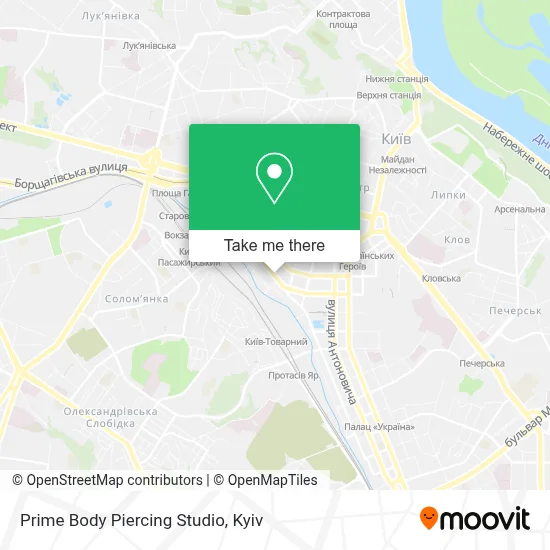 Prime Body Piercing Studio map
