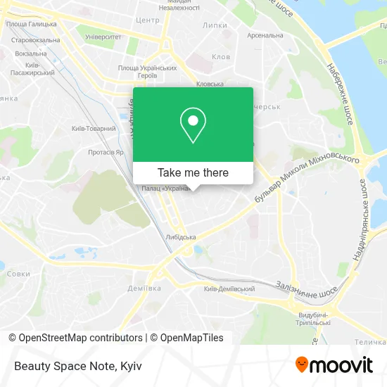 Beauty Space Note map