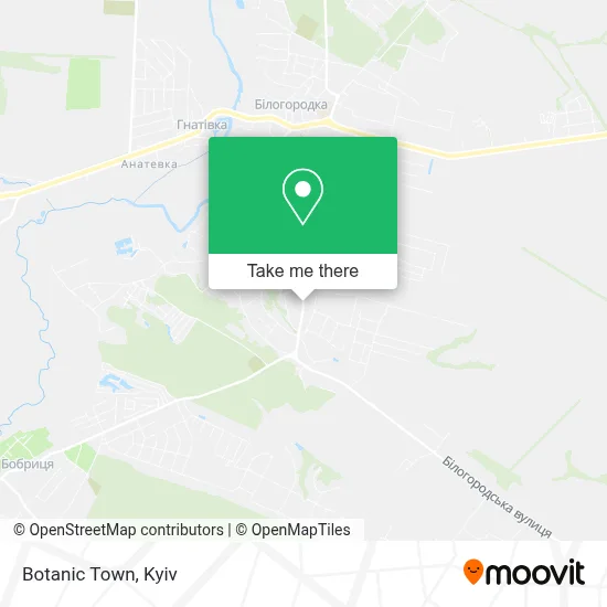 Botanic Town map