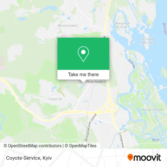 Coyote-Service map