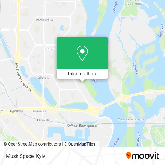Musk Space map