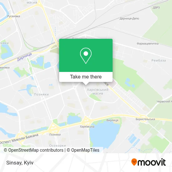 Sinsay map
