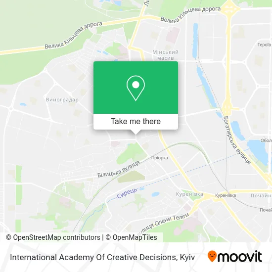International Academy Of Creative Decisions map