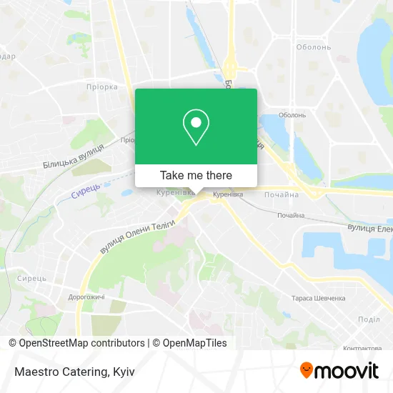 Maestro Catering map
