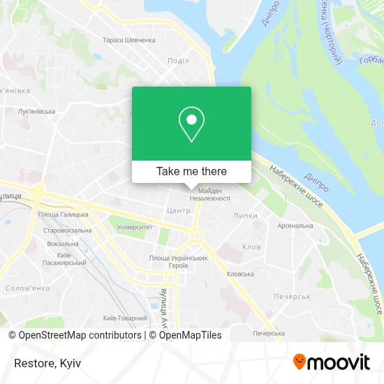 Restore map