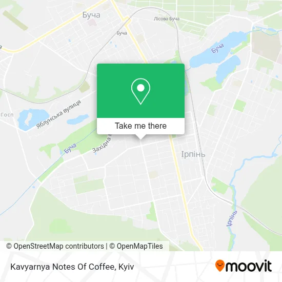 Kavyarnya Notes Of Coffee map
