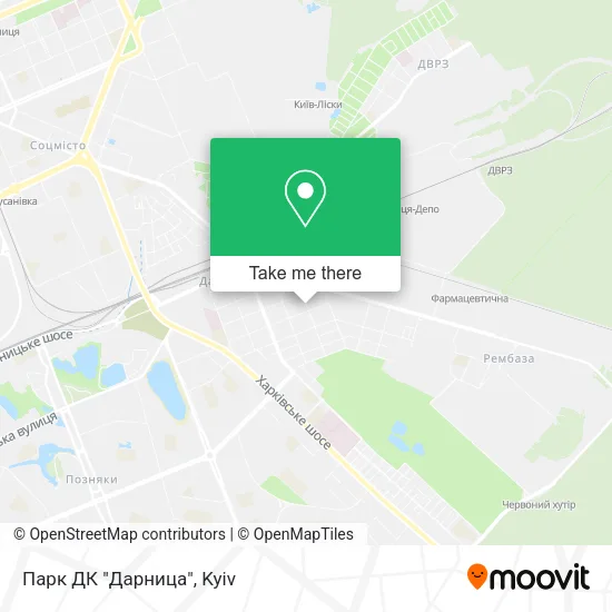 Карта Парк ДК "Дарница"