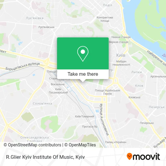 R.Glier Kyiv Institute Of Music map