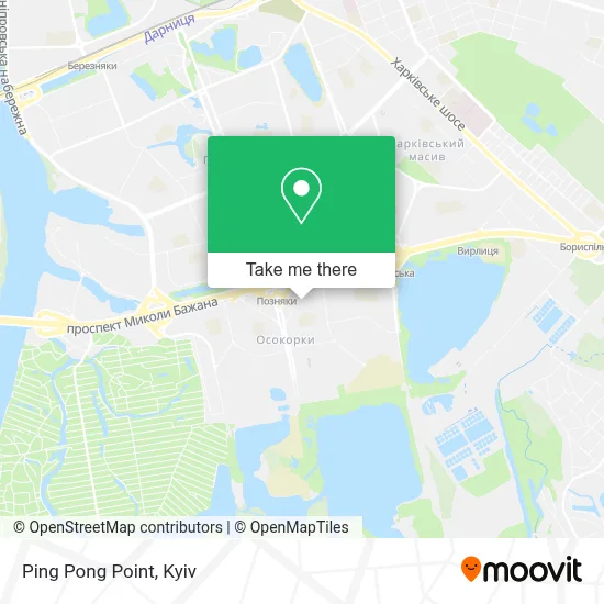 Ping Pong Point map