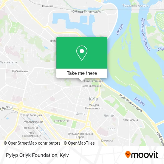 Pylyp Orlyk Foundation map