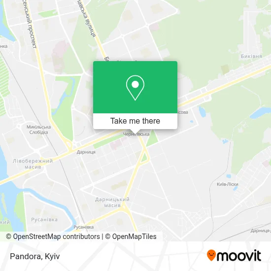 Pandora map