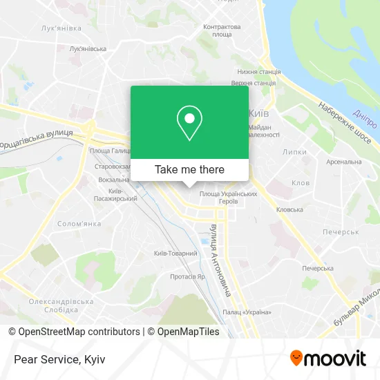 Pear Service map