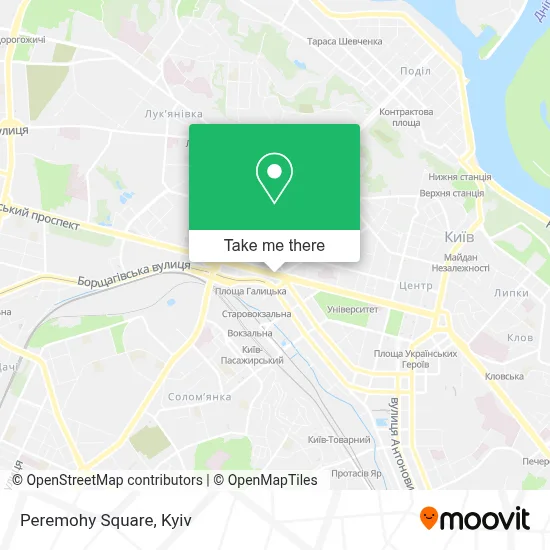 Peremohy Square map