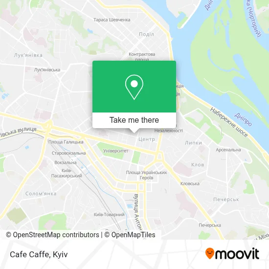 Cafe Caffe map
