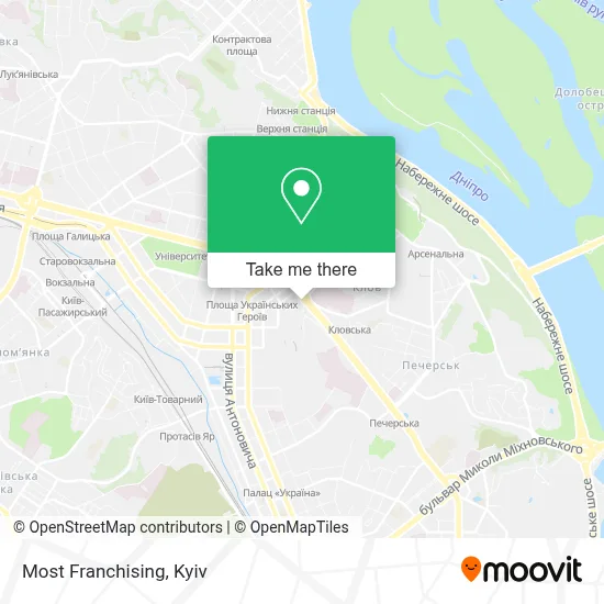 Most Franchising map
