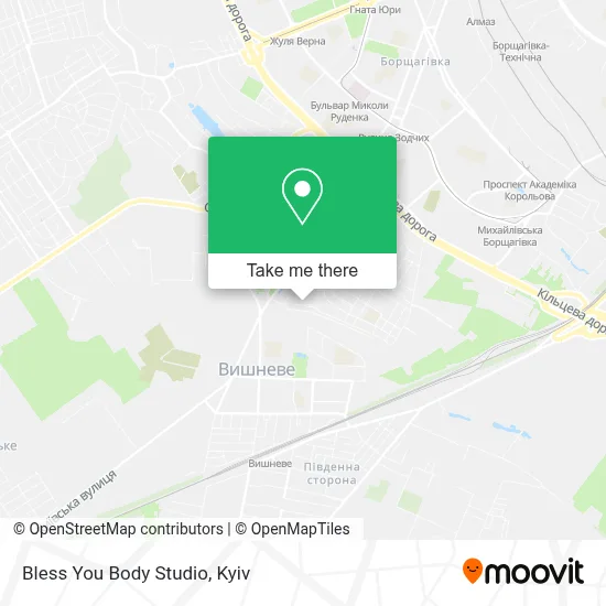 Bless You Body Studio map
