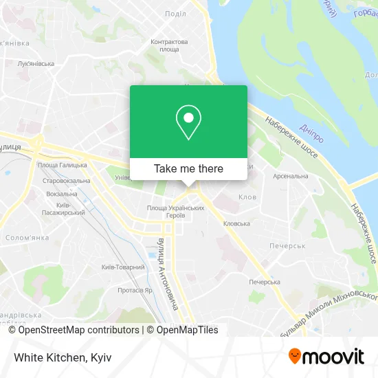 White Kitchen map