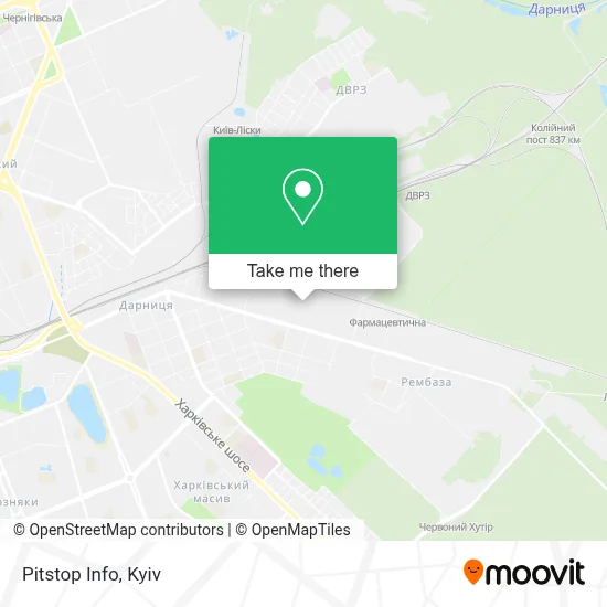 Pitstop Info map