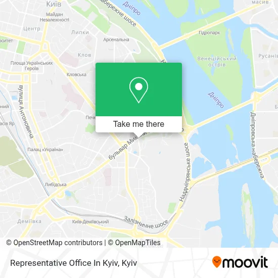 Representative Office In Kyiv map