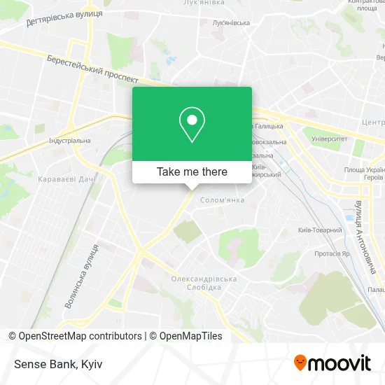 Sense Bank map