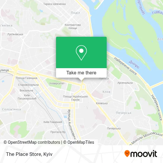 The Place Store map