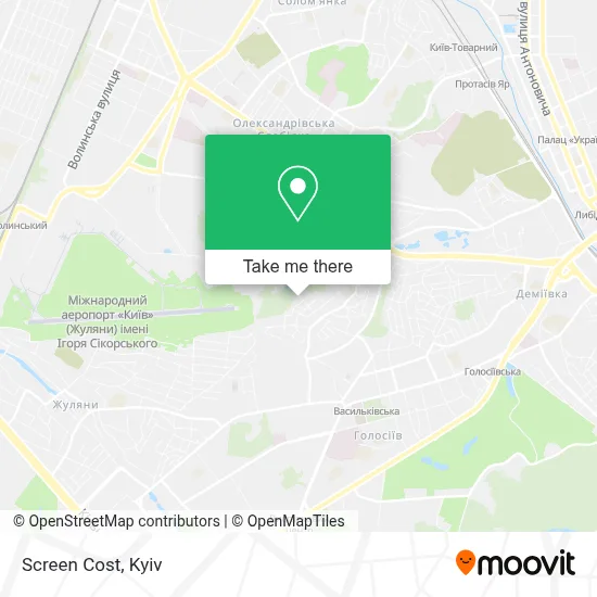 Screen Cost map