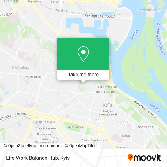 Life Work Balance Hub map