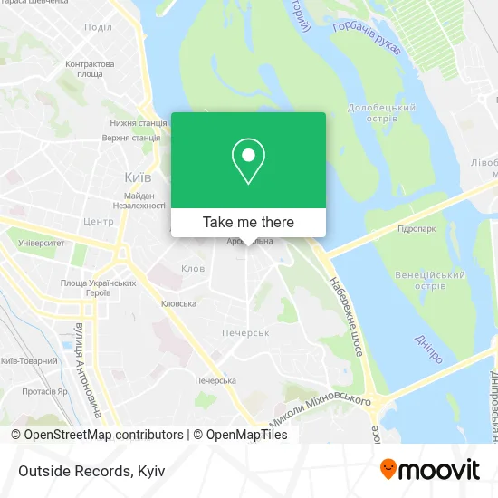 Outside Records map