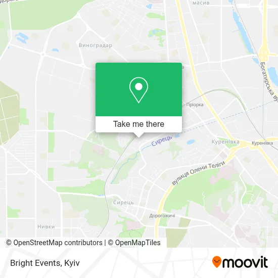 Bright Events map